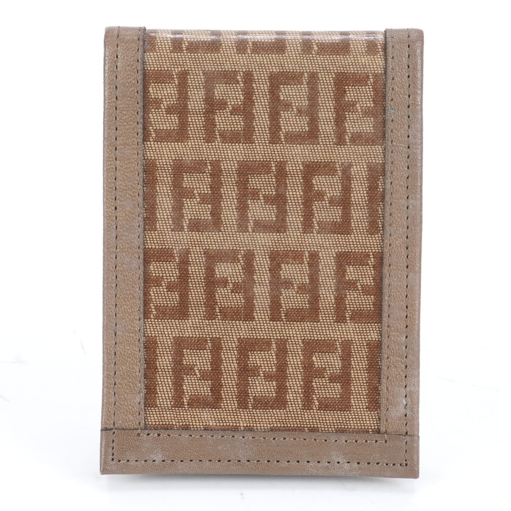 ■美品 フェンディ ズッカFF ロゴカードケース