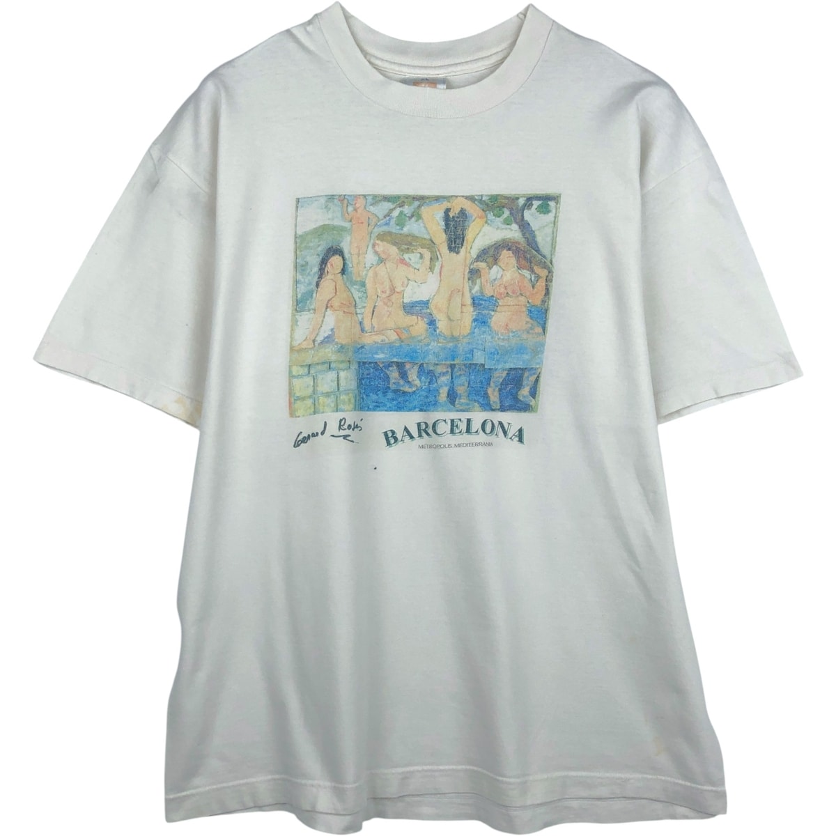 古着 90年代 ヘインズ Hanes HEAVYWEIGHT アートTシャツ メンズXL相当 ヴィンテージ/eaa643213
