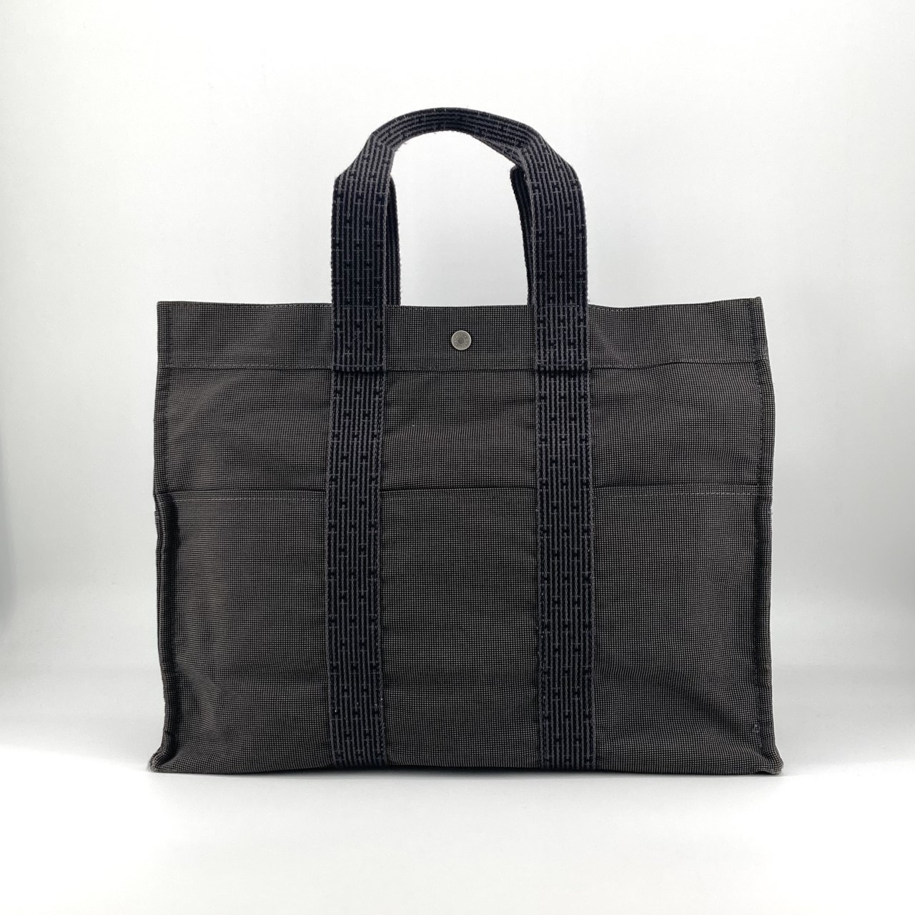 HERMES(エルメス) エールライン GM キャンバス トートバッグ グレー