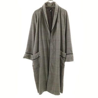 Christian Dior MONSIEUR クリスチャンディオール ムッシュ 90s 日本製 オールド グレンチェック ガウンコート L マルチ