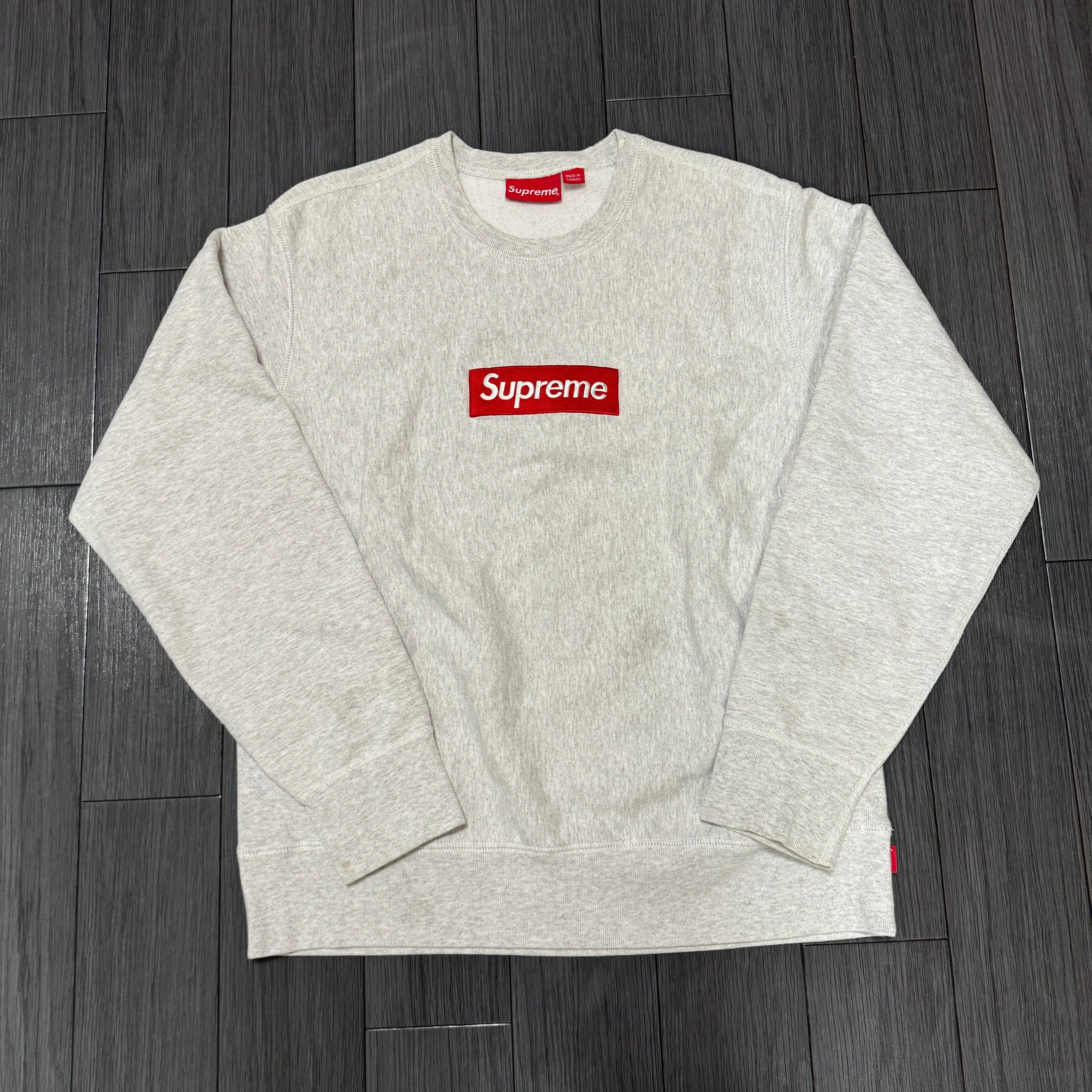 Supreme Box Logo Crewneck Sweatshirt "Ash Grey" (18FW)
