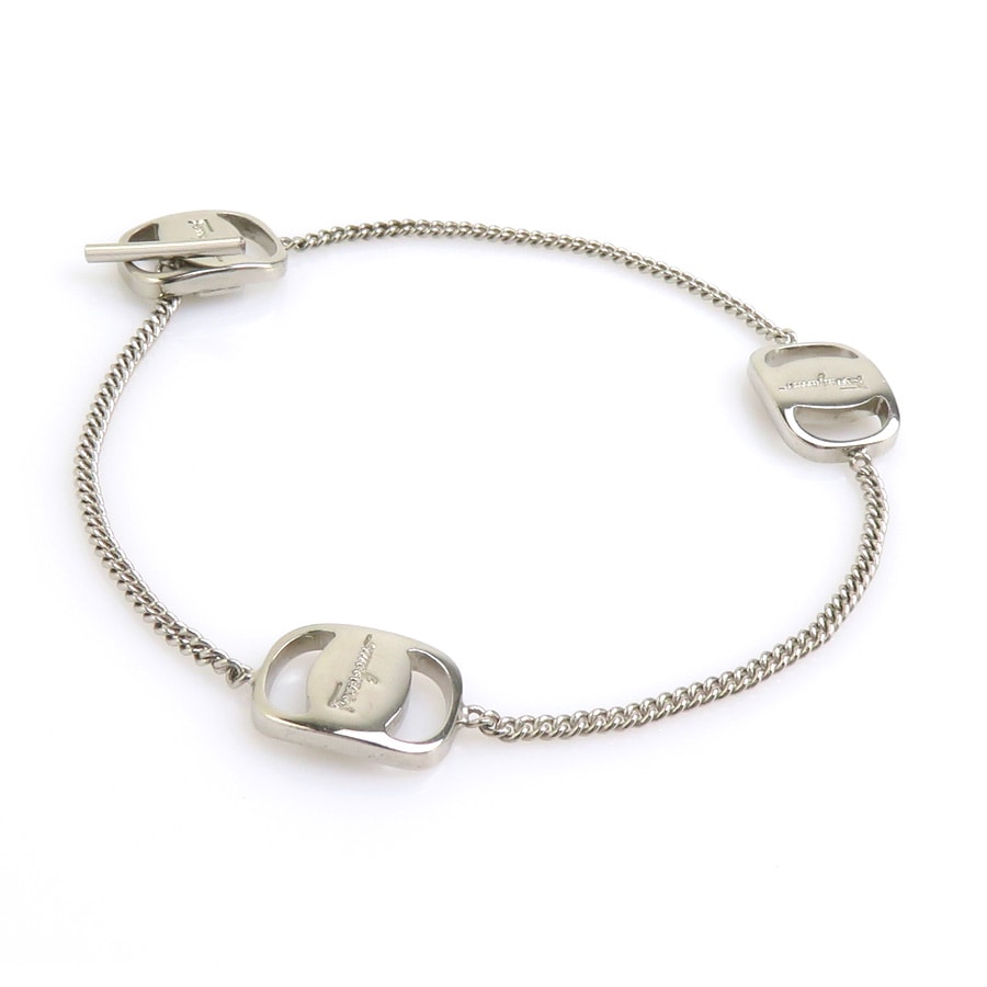 サルヴァトーレフェラガモ Salvatore Ferragamo ブレスレット ヴァラ メタル シルバー レディース【中古】 r11499b