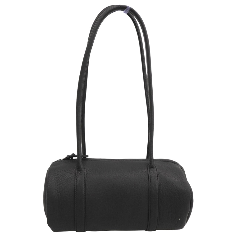 アエタ 新品同様 シリンダー ロングハンドルバッグ ショルダーバッグ レディース ブラック