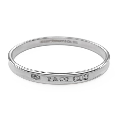 TIFFANY&Co. ティファニー 1837 ナロー バングル
ブレスレット SV925 シルバー 新品仕上済 レディース
【中古】