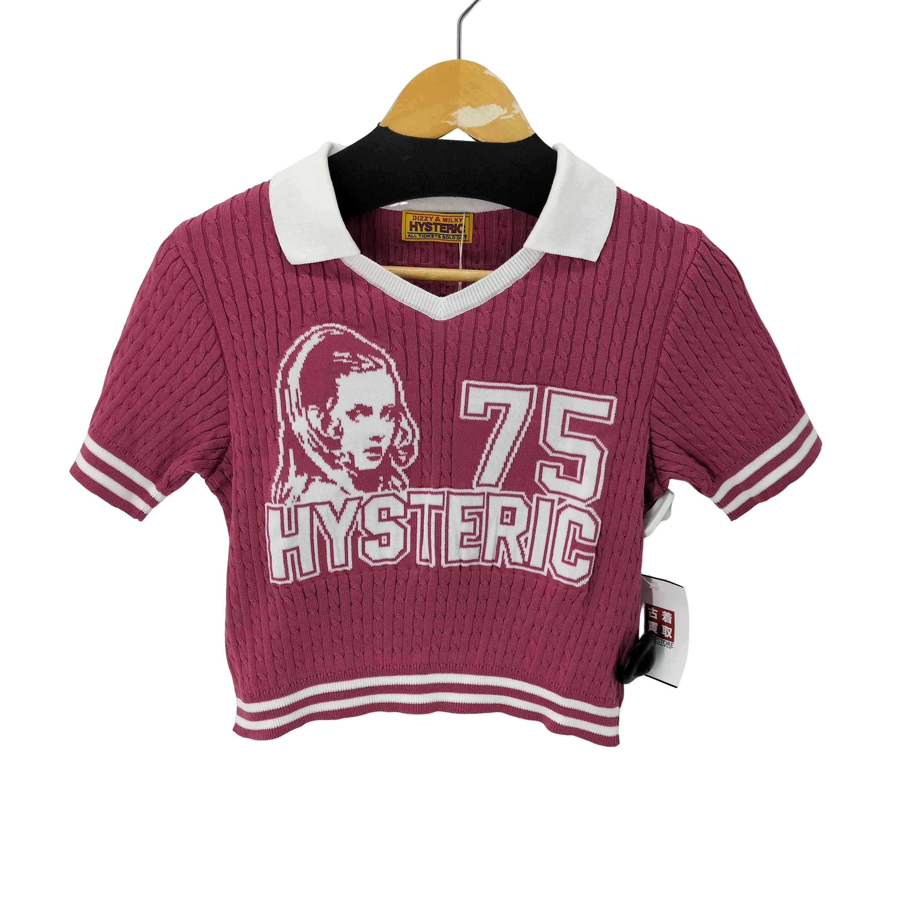完売！ヒステリックグラマー⭐︎HYSTERIC 75ジャカード チビシャツ⭐︎新品 HYSTERIC GLAMOUR - HYSTERIC 75ジャカード チビシャツ / ブラック | Tempt