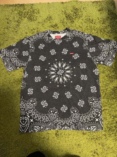 Supreme Small Box Tee "Bandana Black"(21SS)