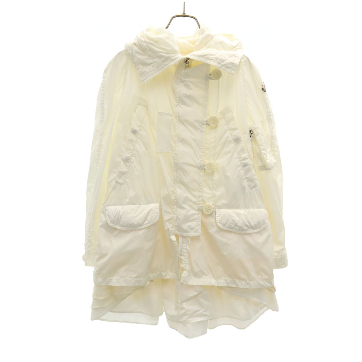 MONCLER モンクレール sacai サカイ コラボ SORA GIUBBOTTO フーデッド コート アイボリー ダウン入り