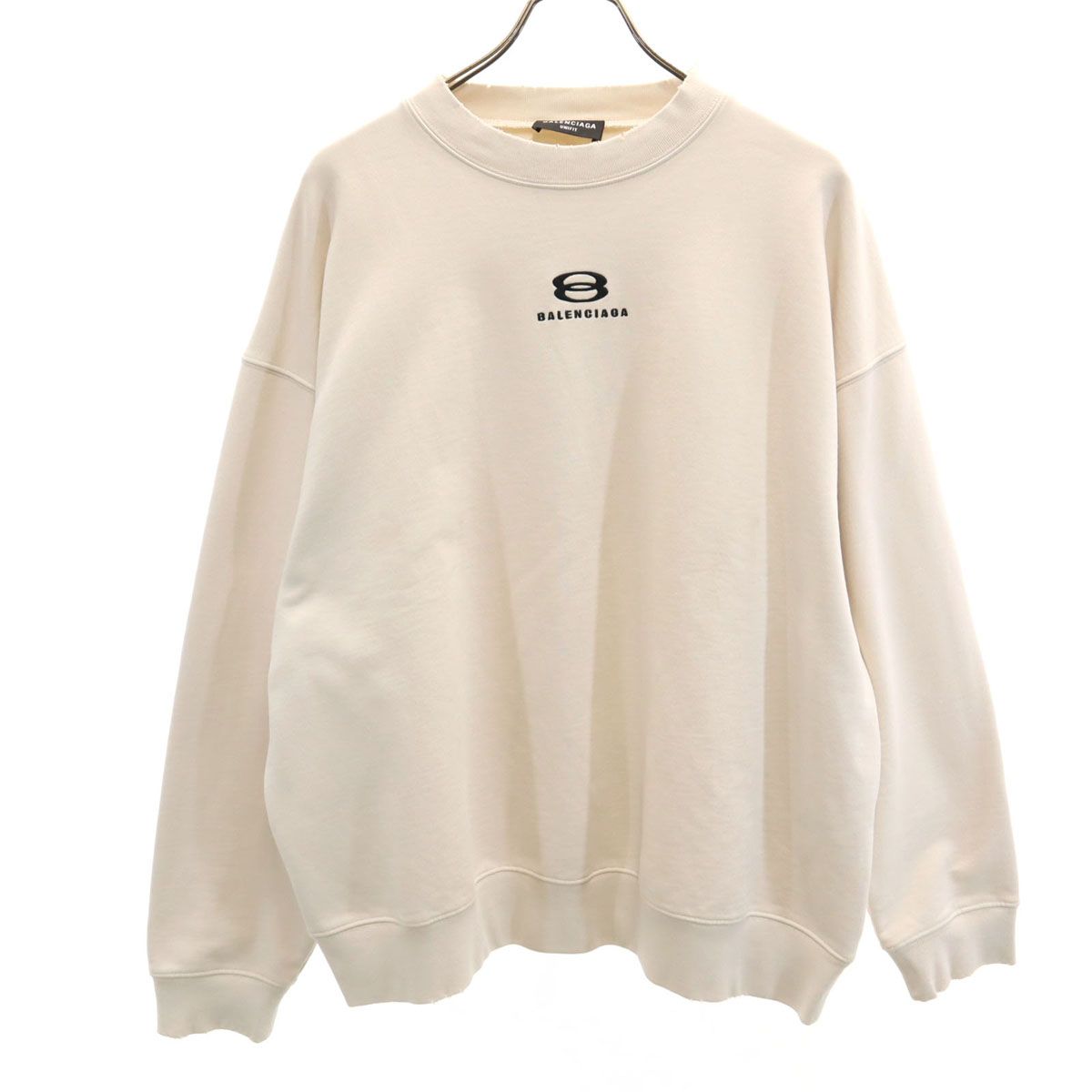 BALENCIAGA バレンシアガ 長袖 ダメージ加工 スウェット