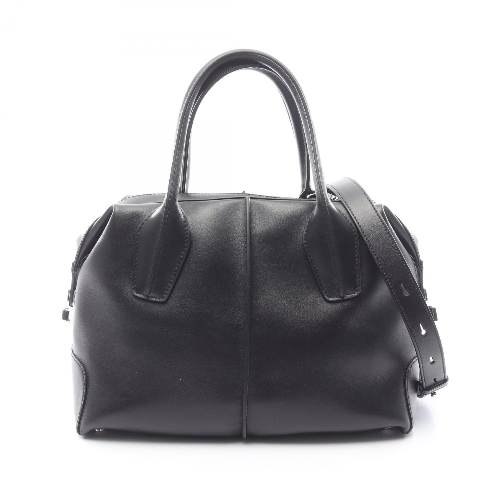 トッズ TOD'S D-STYLING BAULETTO 2WAY ハンドバッグ バッグ レザー レディース ブラック系 【中古】