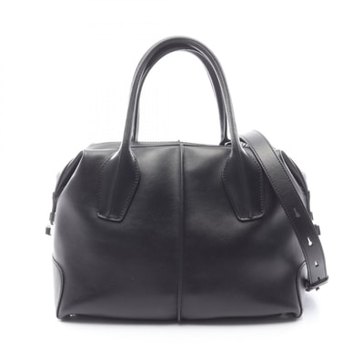 トッズ TOD'S D-STYLING BAULETTO 2WAY ハンドバッグ バッグ レザー レディース ブラック系 【中古】
