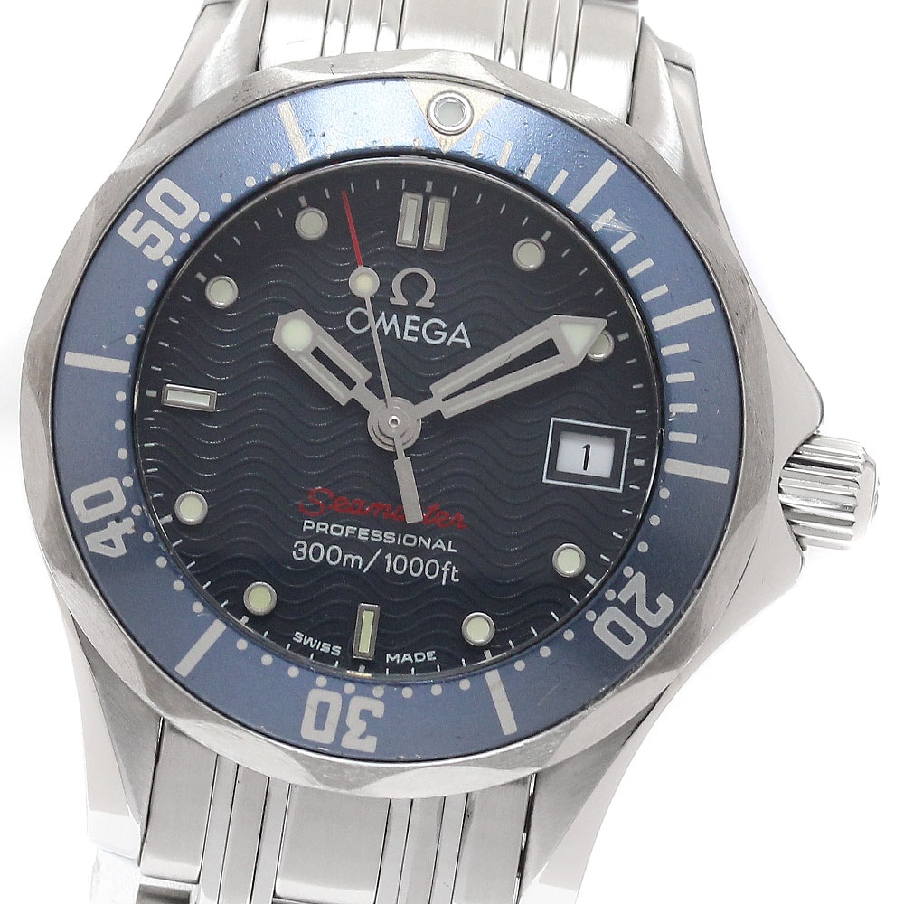 オメガ シーマスター300 デイト 2224.80 レディース 【中古】