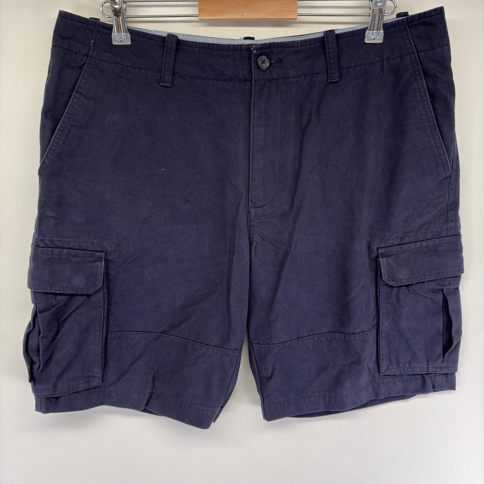 古着 トミーヒルフィガー TOMMY HILFIGER パンツ ハーフパンツ ワンポイントロゴ ショートパンツ 短パン w36 ネイビー系 メンズ