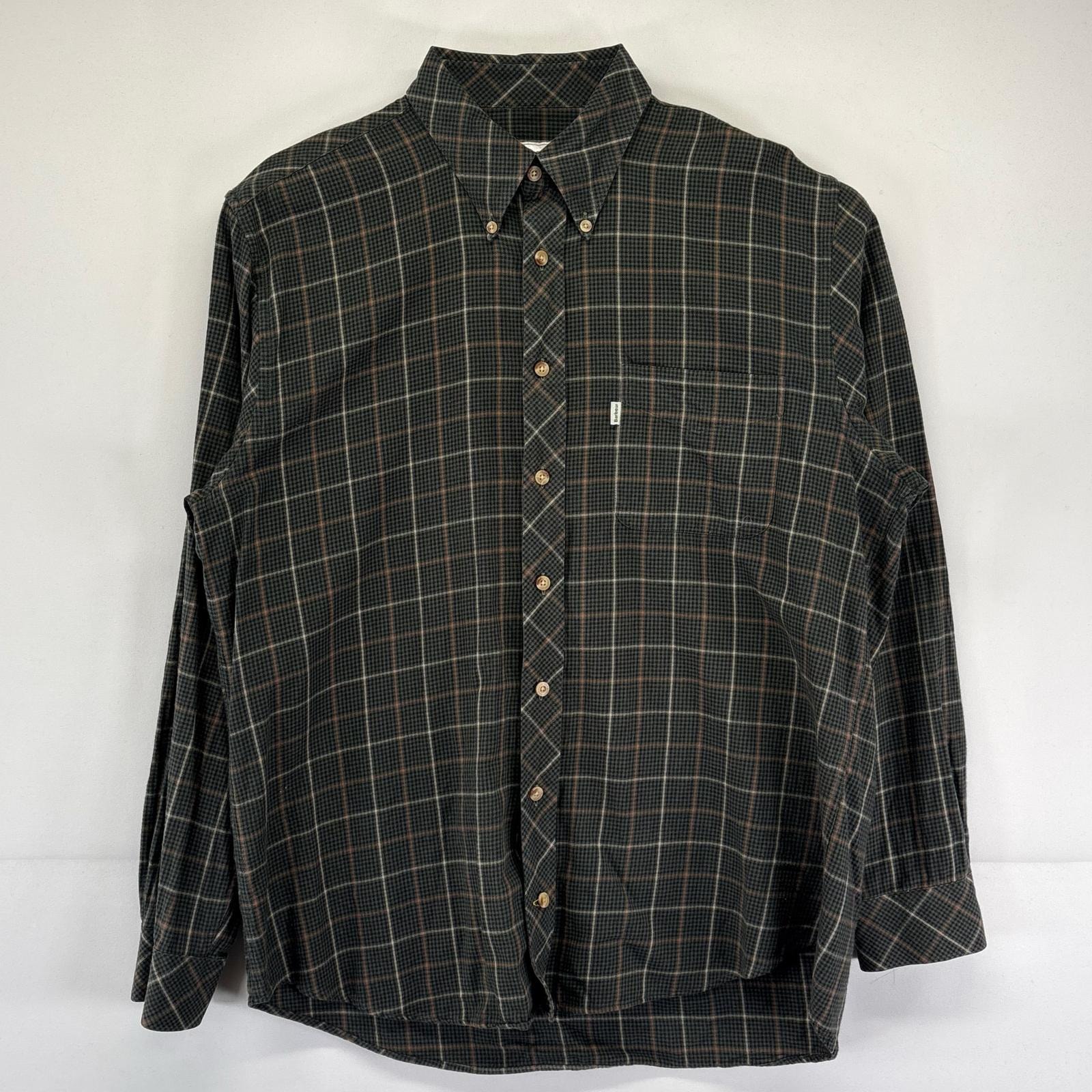 古着 バブアー Barbour 長袖シャツ ボタンダウンシャツ チェック柄 ワンポイントロゴ 胸ポケット M マルチカラー メンズ