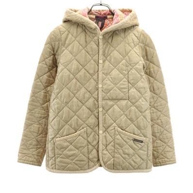 LAVENHAM ラベンハム 英国製 キルティングジャケット 36 ベージュ系 薄中綿入