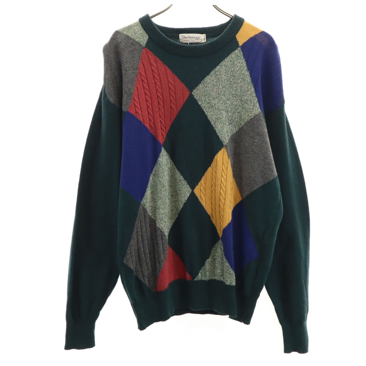 Burberrys バーバリーズ 90s オールド 長袖 セーター M グリーン ニット
