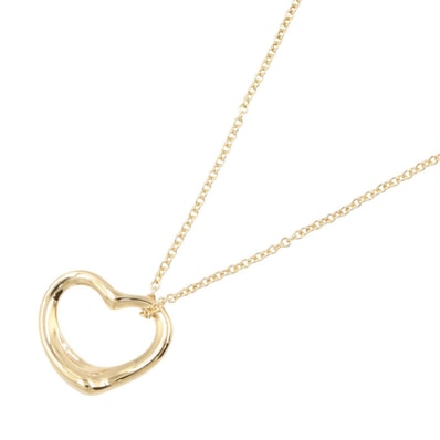 ティファニー TIFFANY&CO オープンハート ネックレス SM ネックレス ジュエリー K18(イエローゴールド) レディース ゴールド系 【中古】