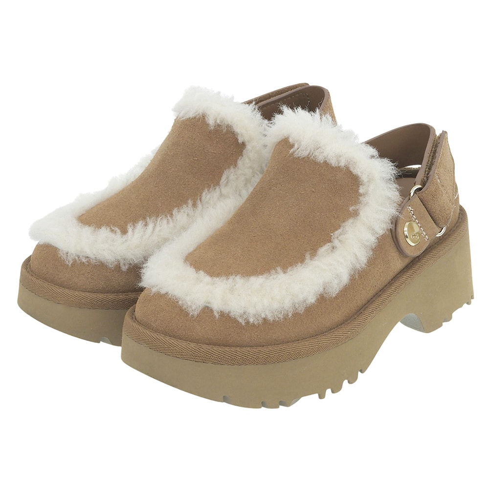 アグ 美品 Esmee Clog エスミークロッグ ヒール ストラップ サンダル シューズ レディース ブラウン 22cm 1173331 3(UK)