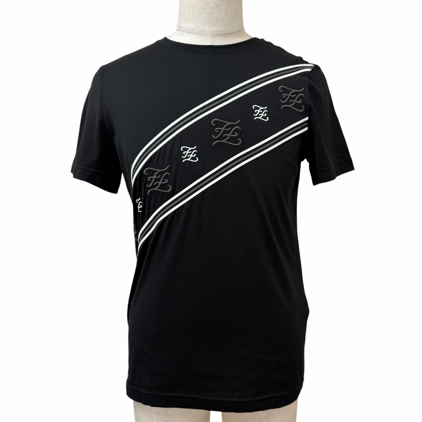 未使用品 フェンディ 半袖Tシャツ ブラック メンズ S