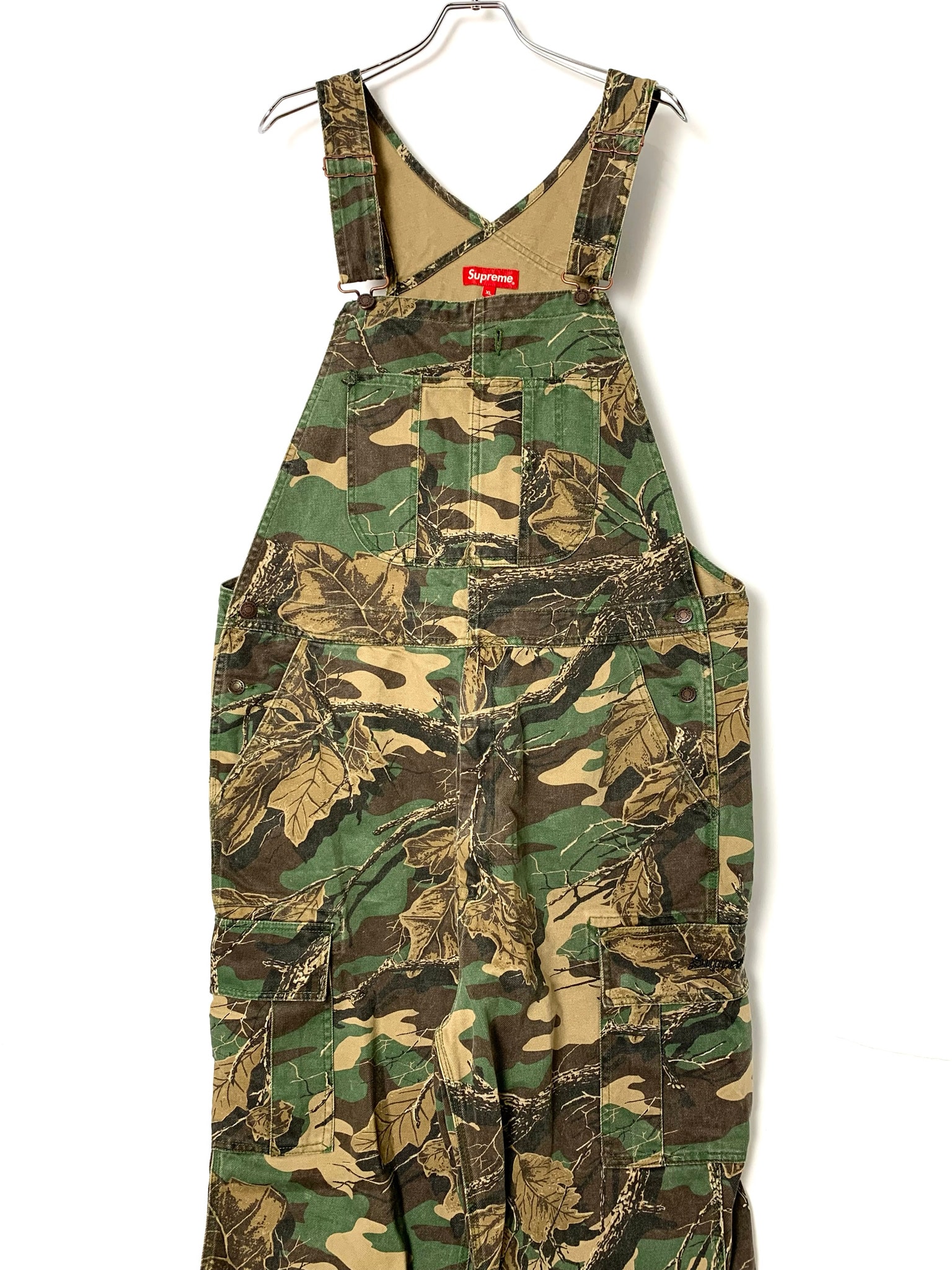 Supreme Cargo Denim Overalls "Branch Woodland Camo"