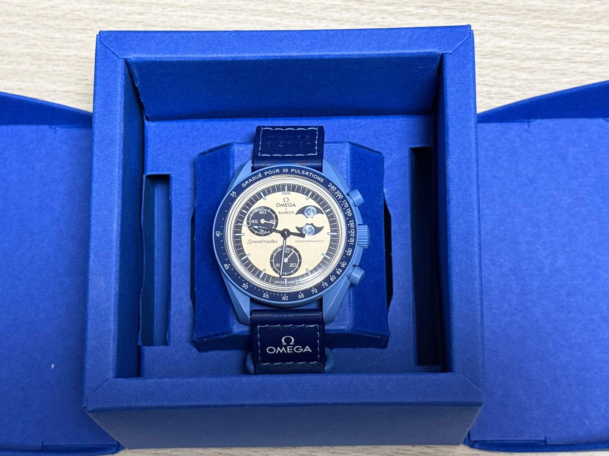 Swatch x OMEGA Mission to The Super Blue Moonphase "Blue"