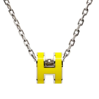 HERMES エルメス ミニ ポップH アッシュ ネックレス
ペンダント メタル エナメル シルバー レディース
【中古】