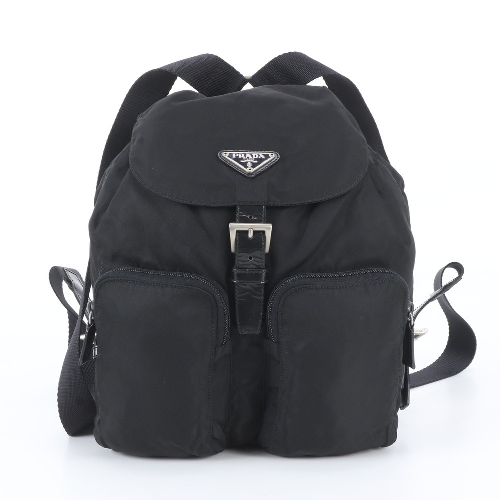 ■極美品 プラダ テスート ナイロントライアングルロゴリュックサック
