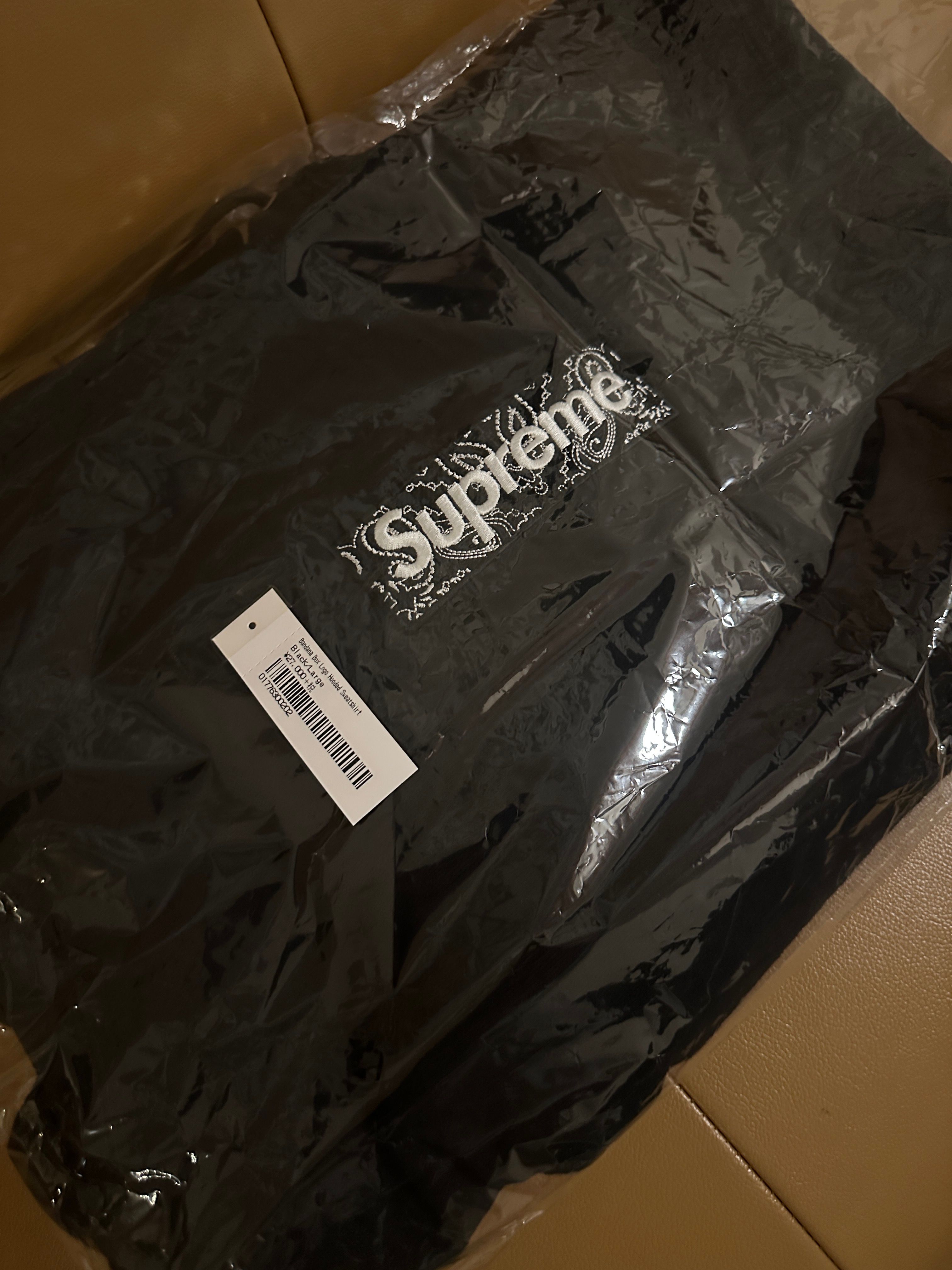 Supreme Bandana Box Logo Hooded Sweatshirt "Black"