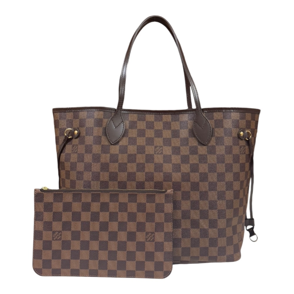 ルイヴィトン ネヴァーフルMM ダミエ トートバッグ ダミエキャンバス N40599 ブラウン レディース LOUIS VUITTON 中古