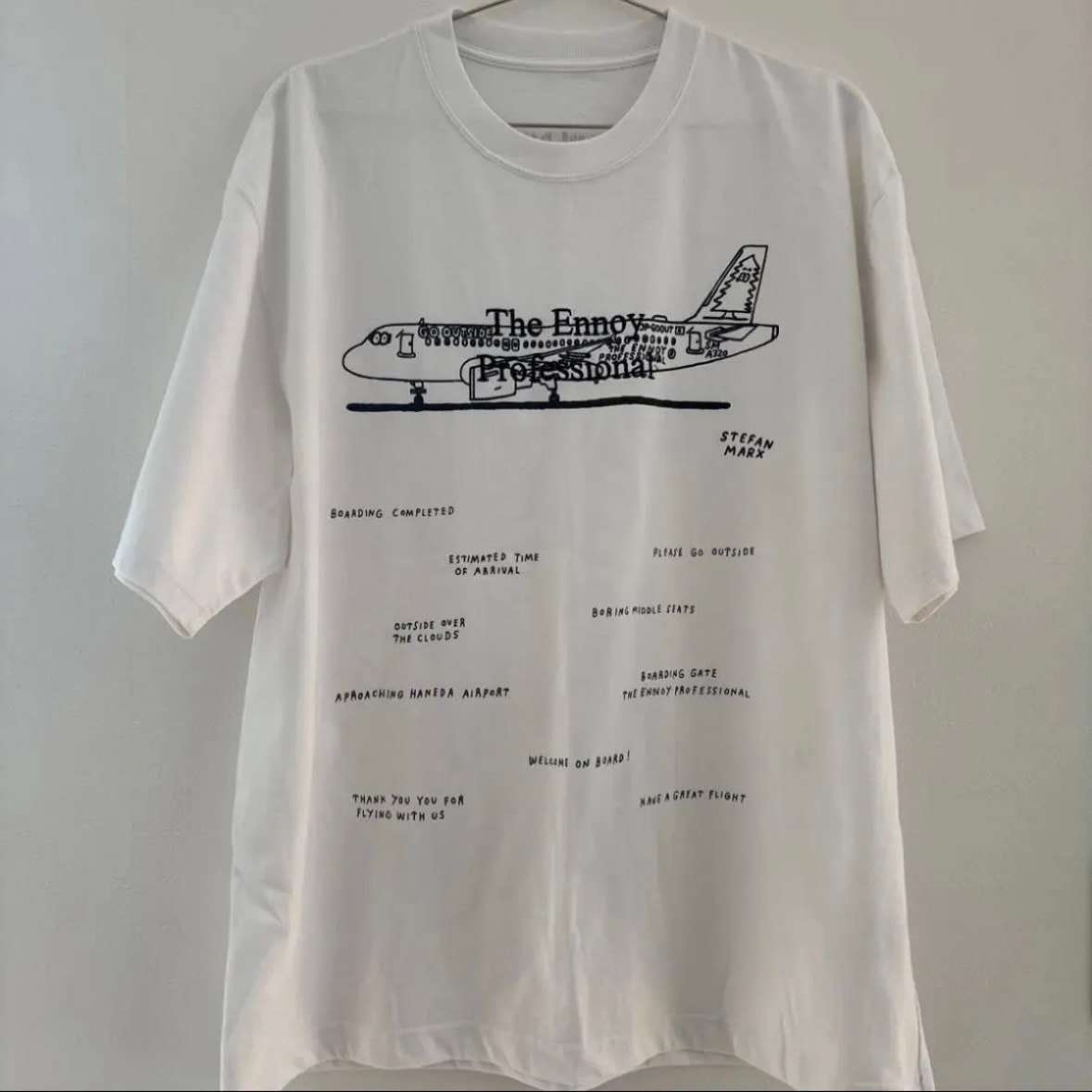 ENNOY 23AW Stefan Marx T-Shirt "White"