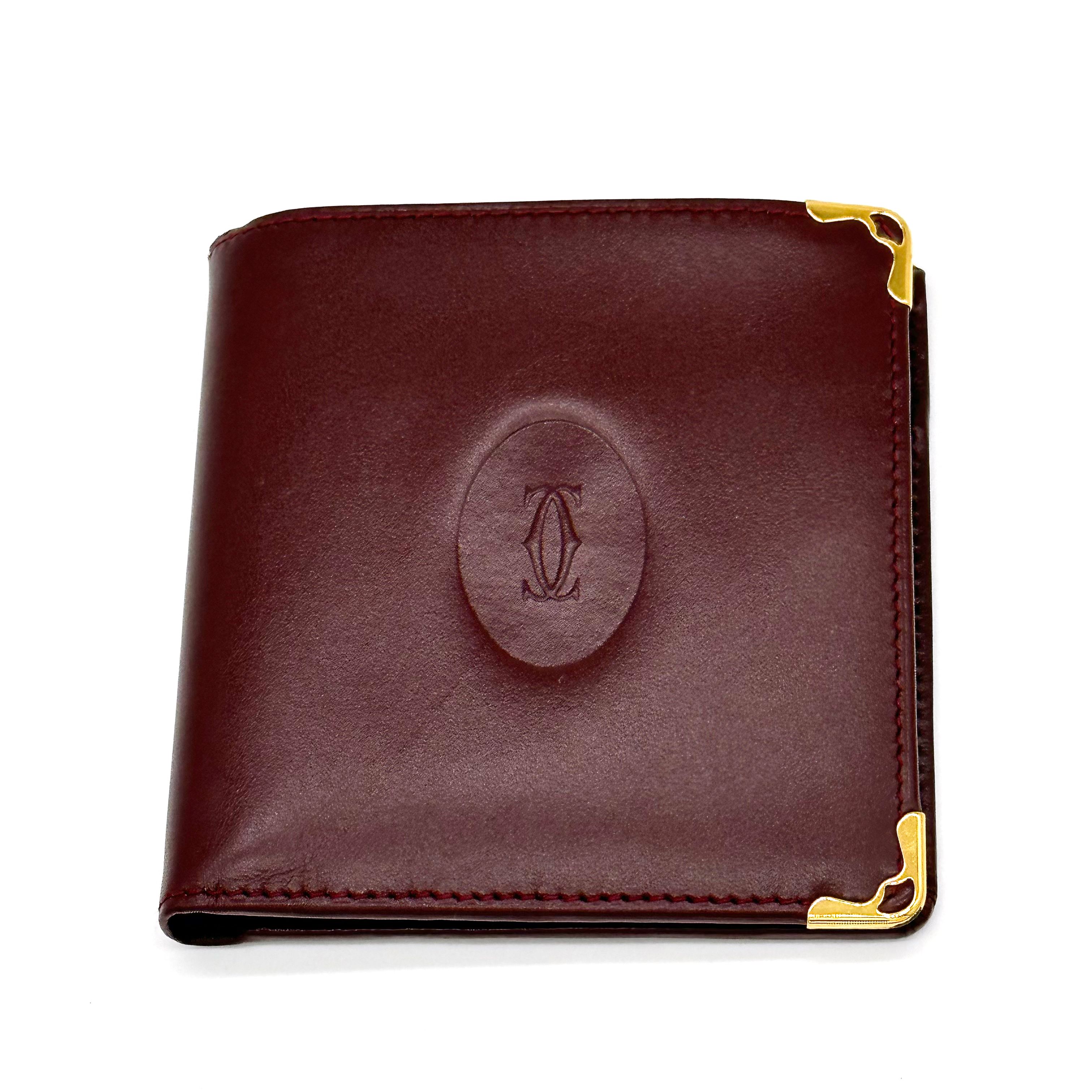 Cartier カルティエ マストライン ボルドー 二つ折り財布
