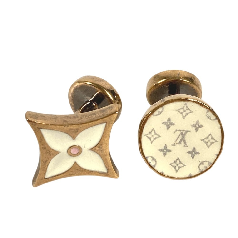 ルイヴィトン LOUIS VUITTON  ブトン ドゥ マンシェット モノグラム 2点のみ MP2354 モノグラム アクセサリー カフス メタル ゴールド