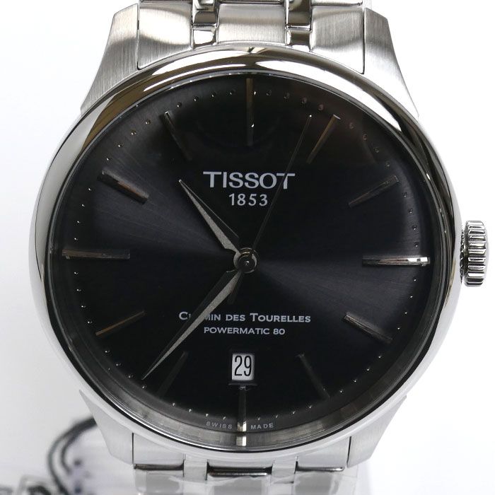 TISSOT ティソ シュマン・デ・トゥレル パワーマティック80 39mm 腕時計 自動巻き T139.807.11.061.00 メンズ【未使用】【買取品】