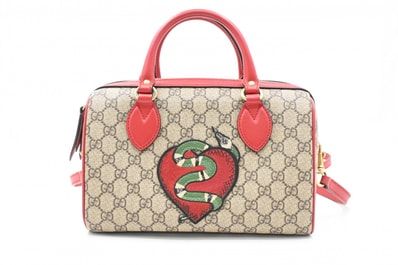 グッチ GGスプリーム 2Wayミニボストンバッグ スネーク 409529