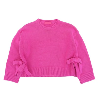 ヴァレンティノ ヴァージンウール サイドリボン ニットプルオーバー トップス レディース ピンク XXS 1B0KC40R7KH 22AW XXS