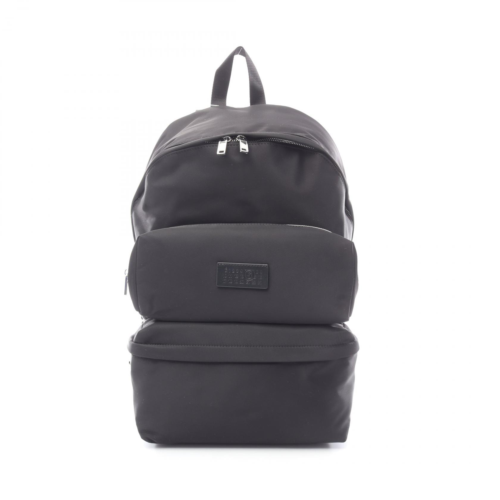 エムエムシックス MM6 リュックサック バックパック バッグ ナイロン レディース ブラック系 SB5WA0006P8504T8013 【新品】