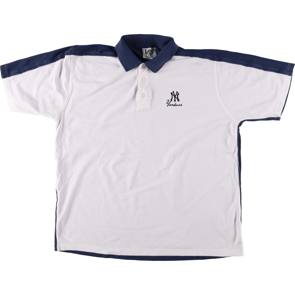 古着 90年代 リー Lee SPORT MLB NEW YORK YANKEES ニューヨークヤンキース 半袖 ポロシャツ メンズXL相当/eaa557440