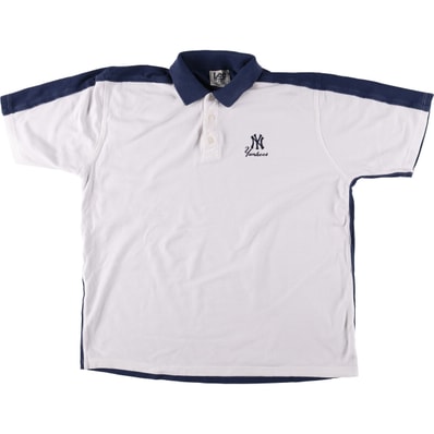 古着 90年代 リー Lee SPORT MLB NEW YORK YANKEES ニューヨークヤンキース 半袖 ポロシャツ メンズXL相当/eaa557440