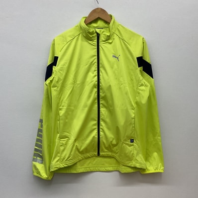 PUMA【プーマ】ゴルフ ウィンドクロス イエロー ジャケット ジャージ L