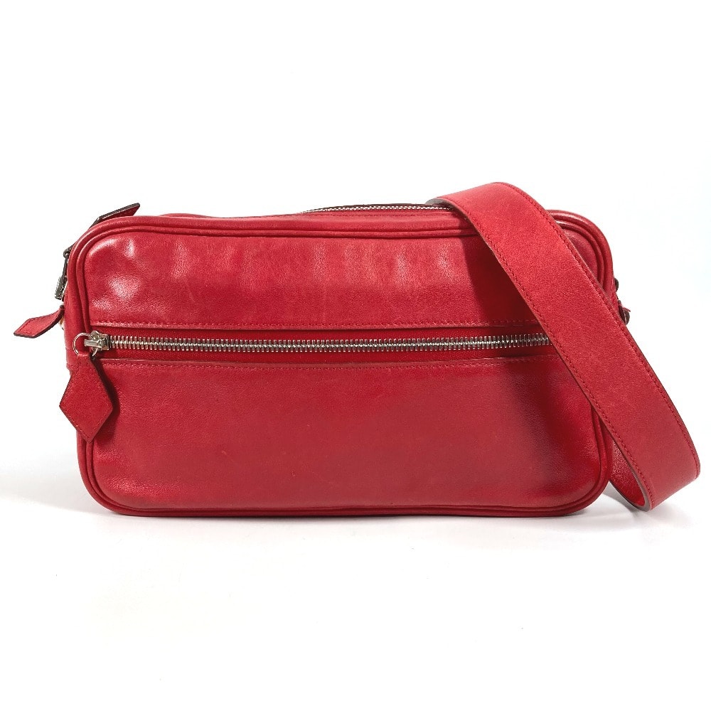 エルメス HERMES ヴァンキャトルPM ヴァンキャトル PM カバン 斜め掛け ポシェット ショルダーバッグ レザー L□刻 レッド