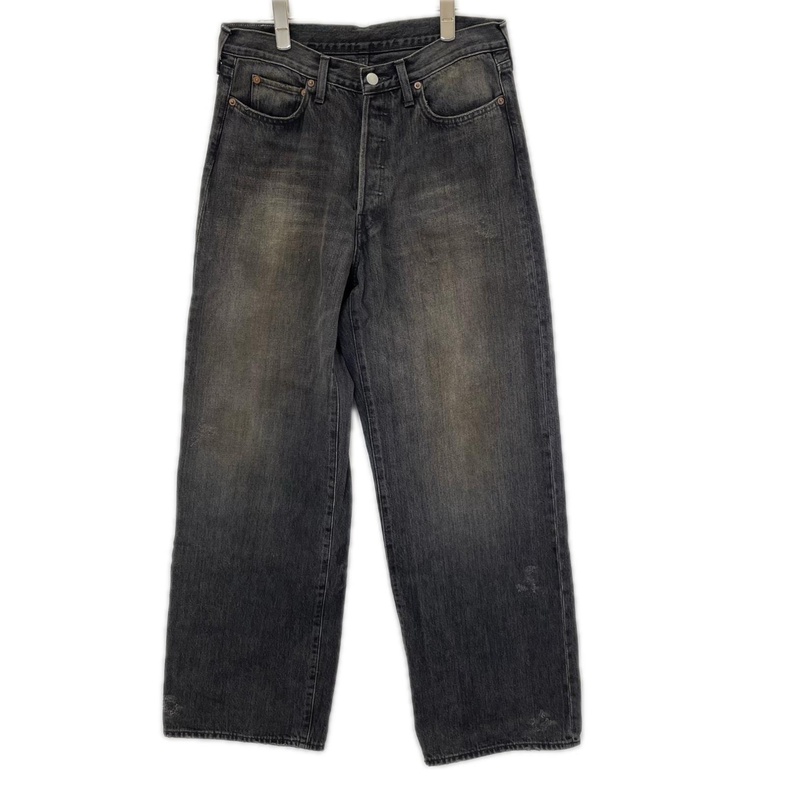 シュタイン 25AW ST.1391 コットン ヴィンテージ加工 LOOSE DENIM JEANS-BLACK M