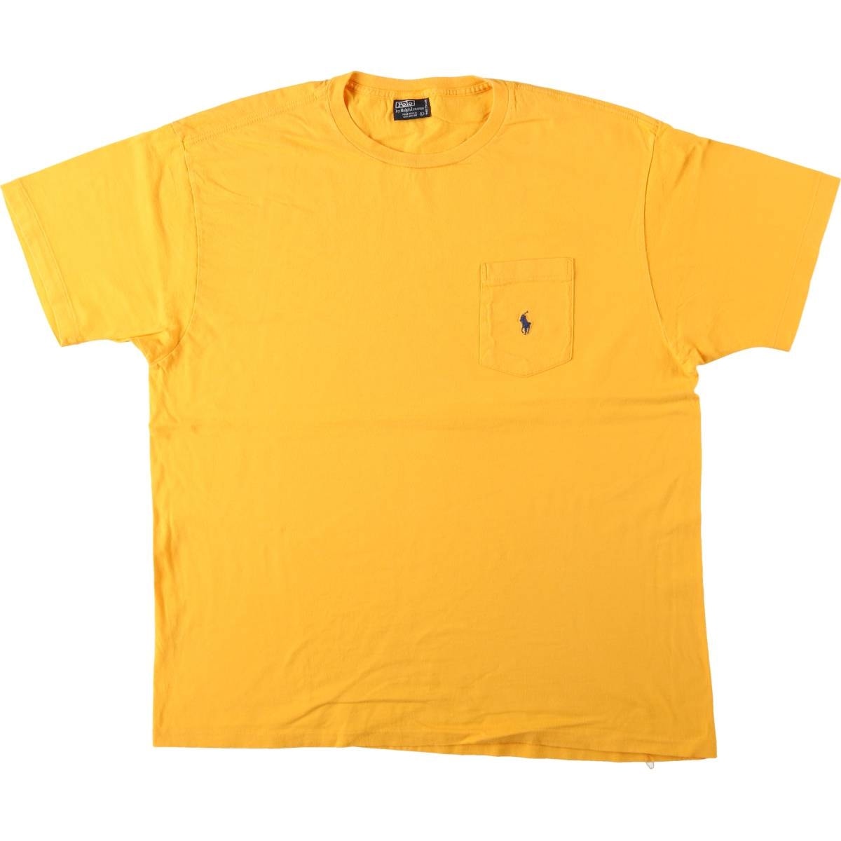 古着 90年代 ラルフローレン Ralph Lauren POLO by Ralph Lauren 半袖 ワンポイントロゴポケットTシャツ USA製 メンズL相当 ヴィンテージ/eaa622017
