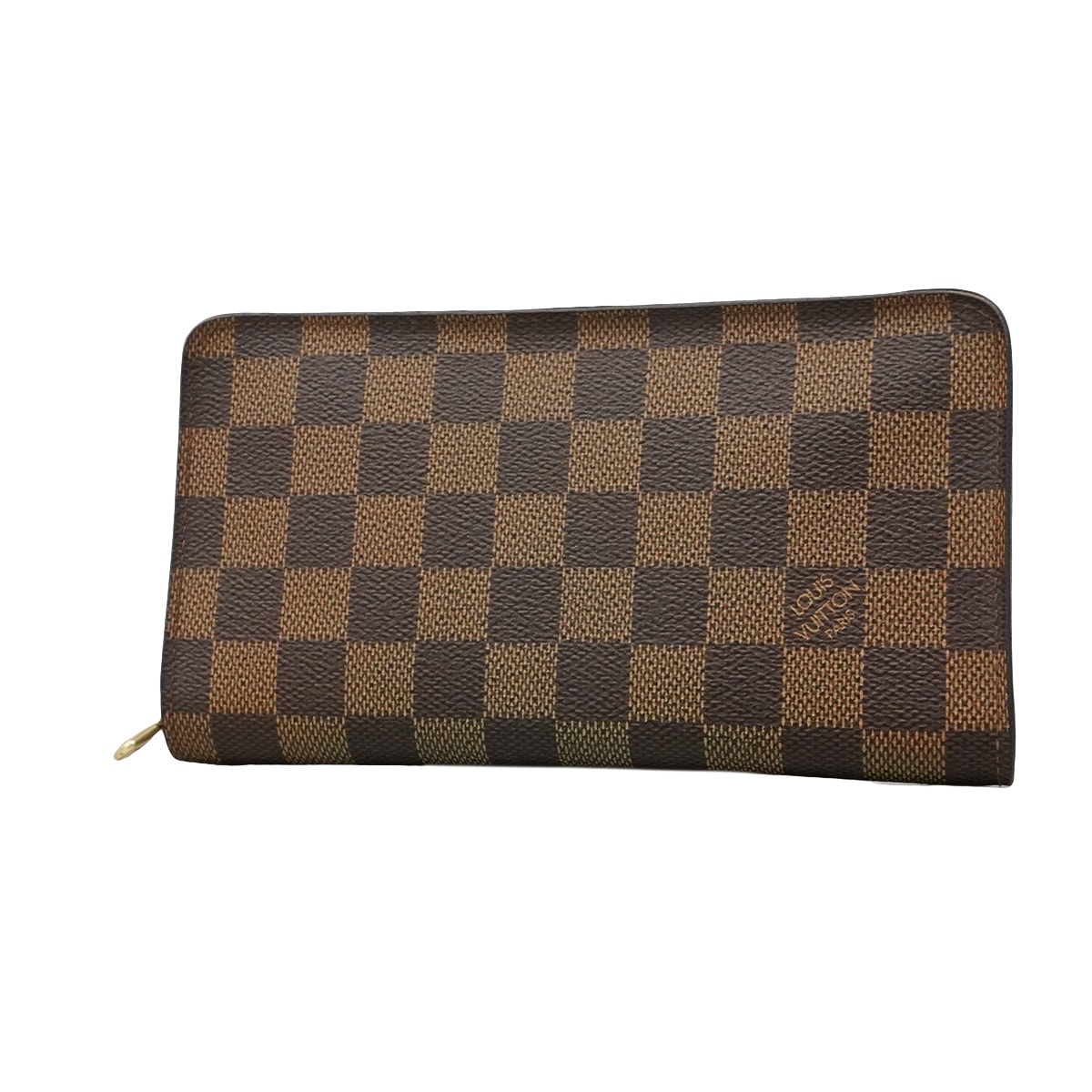 ★最終価格【6he5832】ルイヴィトン 長財布 ダミエ ポルトモネジップ N61728 エベヌ【中古】レディース