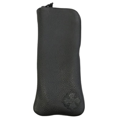 CHROME HEARTS クロムハーツ(原本無) レザー ダガージップ 眼鏡ケース アイウェアケース【中古】
