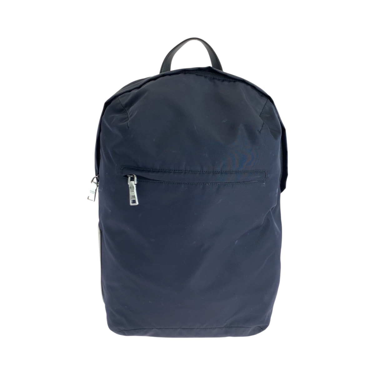 美品 PRADA プラダ テスート ネイビー シルバー金具 ナイロン リュックサック バックパック 502512 【中古】
