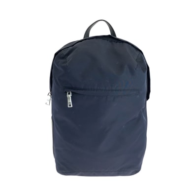 美品 PRADA プラダ テスート ネイビー シルバー金具 ナイロン リュックサック バックパック 502512 【中古】