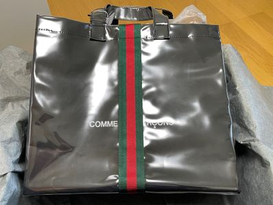 COMME des GARCONS x Gucci PVC Tote Bag "Black"