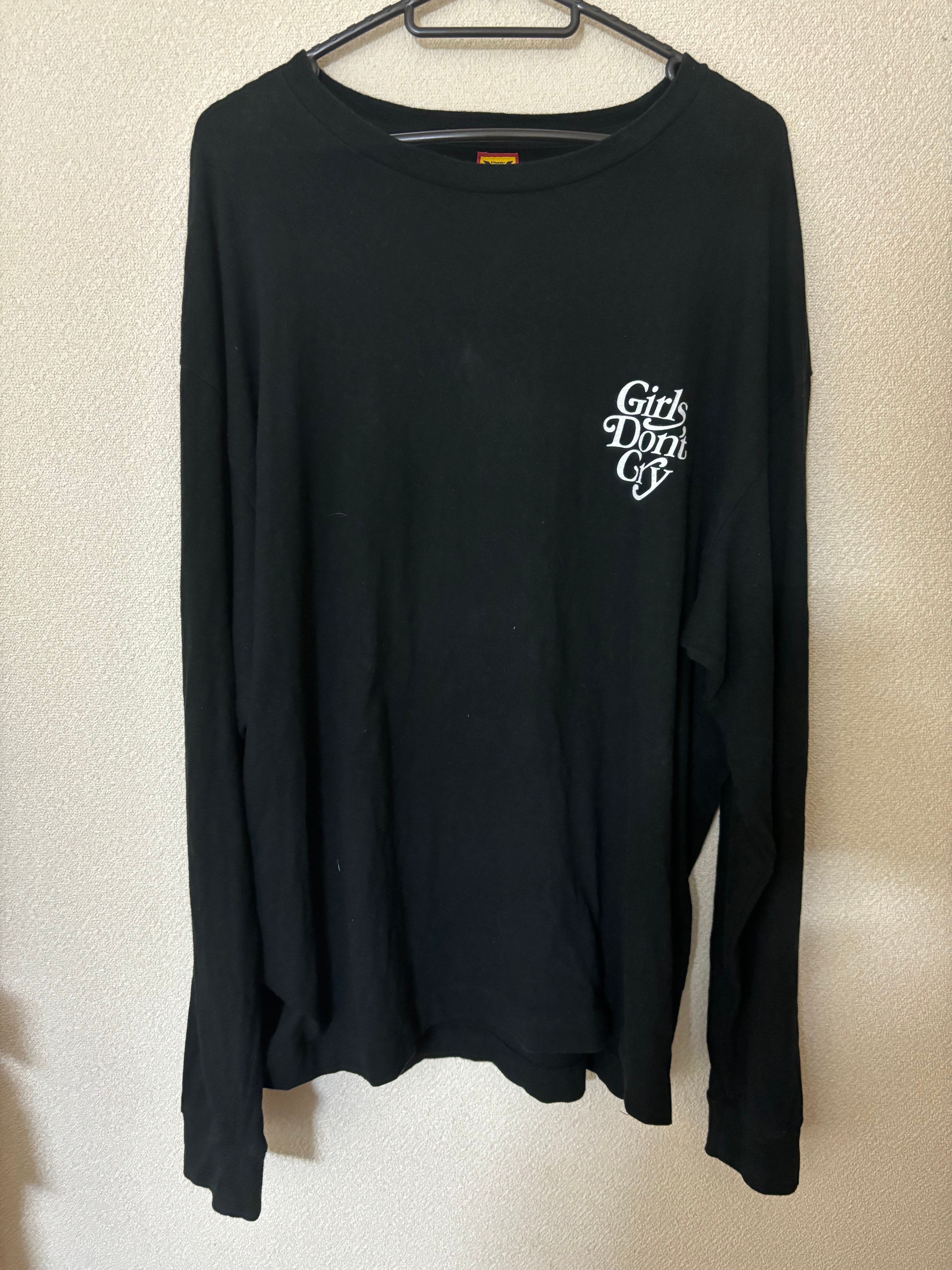 HUMAN MADE Girls Don ’t Cry Long sleeve tops "Black" / VERDY
