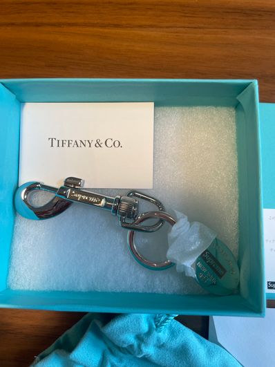 Supreme / Tiffany & Co. Return to Tiffany Oval Tag Keyring "Silver"