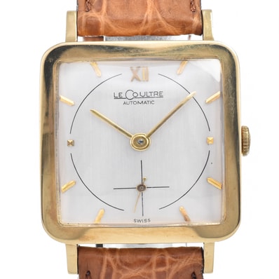 ジャガー・ルクルト JAEGER-LECOULTRE ヴィンテージ スモールセコンド Cal.P812 シルバー 自動巻き メンズ 美品 腕時計 Y#146305