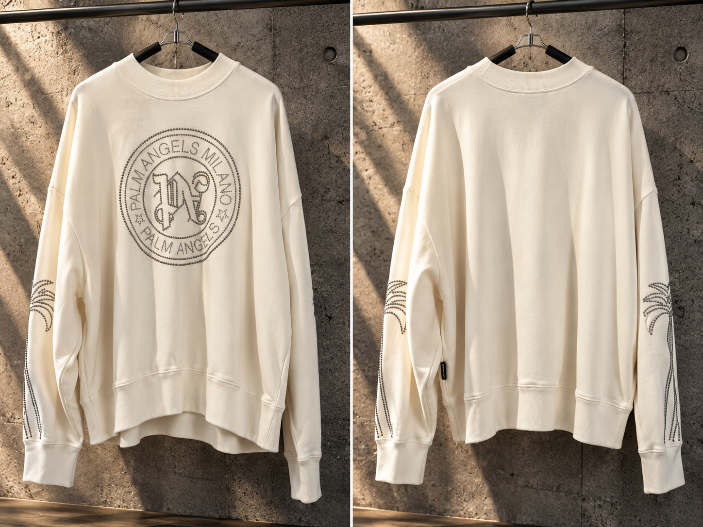 PALM ANGELS 24SS MILANO STUD CREW XL